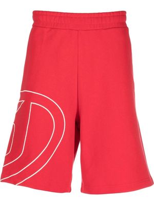 Diesel P-Crow Megoval cotton shorts - Red