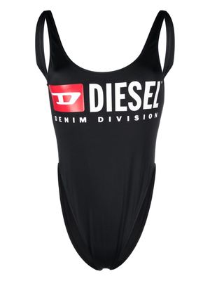 Diesel Pamela logo-print swimsuit - Black