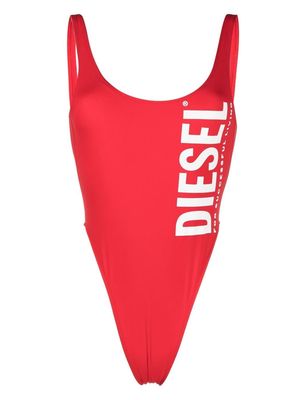 Diesel Pamela logo-print swimsuit - Red
