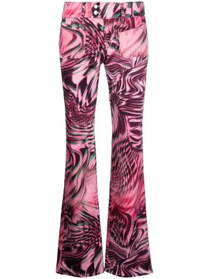 Diesel patterned straight-leg trousers - Pink
