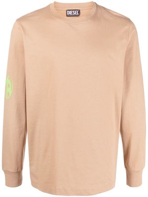 Diesel printed long-sleeved sweatshirt - Neutrals