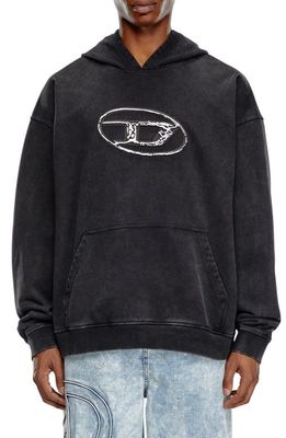 DIESEL® Boxt Graphic Hoodie in Black