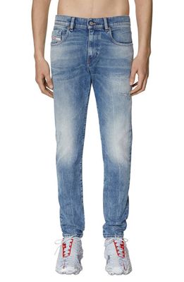 DIESEL® D-Strukt Slim Straight Leg Jeans in Blue