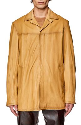DIESEL® Nico Leather Jacket in Ermine