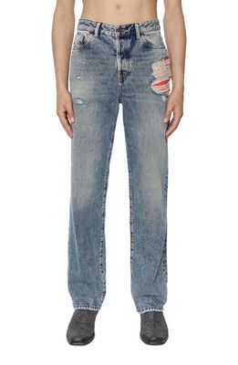 DIESEL® Ripped Skinny Jeans in Blue Denim