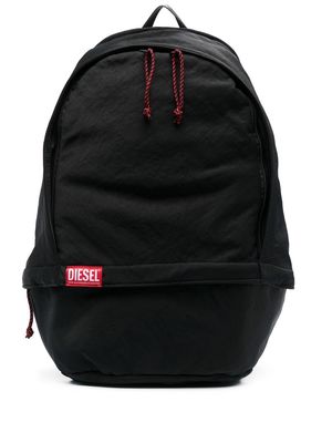 Diesel Race logo-patch backpack - Black