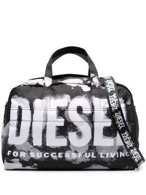 Diesel Rave Duffle X logo-print bag - Black