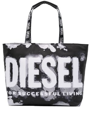 Diesel Rave logo-print tote bag - Black