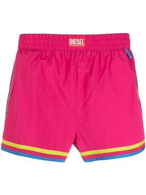 Diesel Reef stripe-detail swim shorts - Pink
