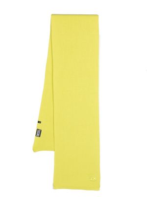 Diesel ribbed wool-blend scarf - Yellow