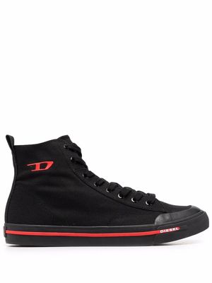 Diesel S-Athos Mid logo-embroidered sneakers - Black