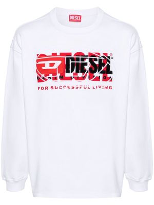 Diesel S-Baxt-N1 cotton sweatshirt - White