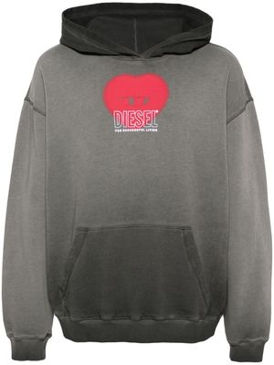 Diesel S-Boxt-Hood-N10 cotton hoodie - Grey
