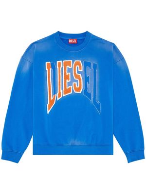 Diesel S-Boxt logo-embroidered sweatshirt - Blue