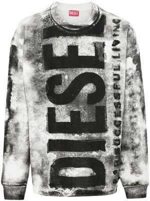 Diesel S-Bunt-Bisc cotton sweatshirt - Black