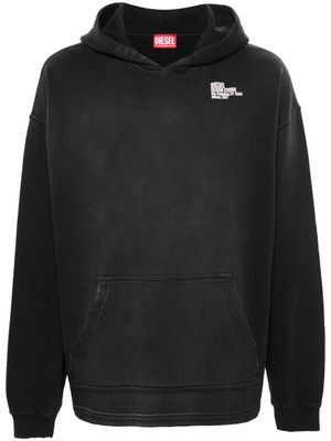 Diesel S-Bunt cotton hoodie - Black