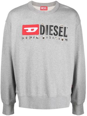 Diesel S-Ginn-Div cotton sweatshirt - Grey
