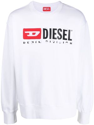 Diesel S-Ginn-Div cotton sweatshirt - White