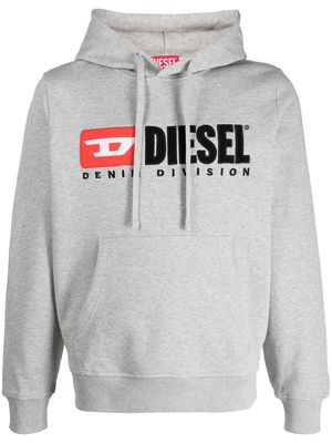 Diesel S-Ginn-Hood-Div logo-appliqué hoodie - Grey