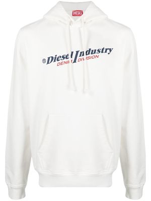 Diesel S-Ginn-Hood-Ind hoodie - White