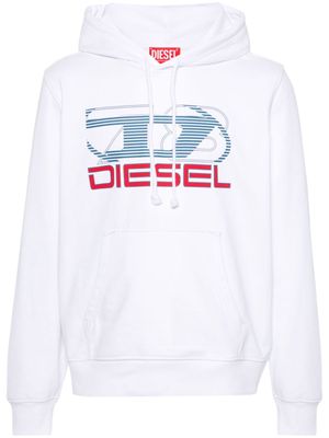 Diesel S-Ginn-Hood jersey hoodie - White