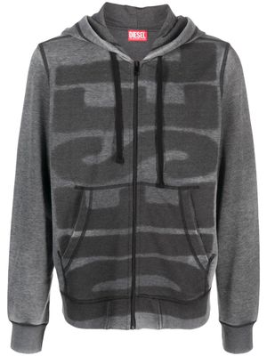Diesel S-Ginn-Hood-L1 zip-up hoodie - Grey