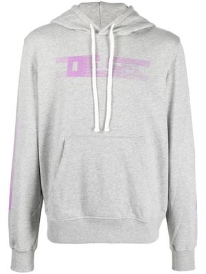 Diesel S-GINN-HOOD logo-print hoodie - Grey
