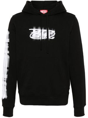 Diesel S-Ginn-Hood-N cotton hoodie - Black