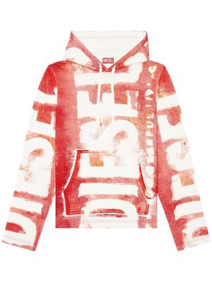 Diesel S-Giny-Hood cotton hoodie - Red