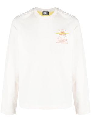 Diesel S-Gouch cotton sweatshirt - White