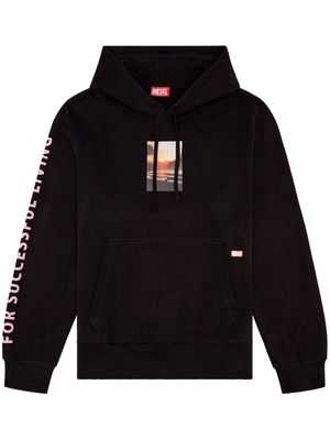 Diesel S-Macs-Hood-L6 cotton hoodie - Black