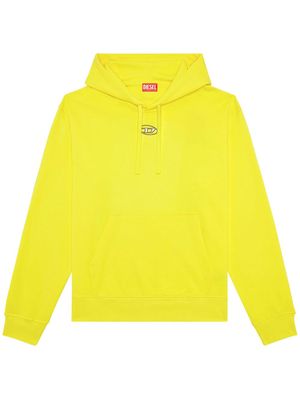 Diesel S-Macs-Hood-Od cotton hoodie - Yellow