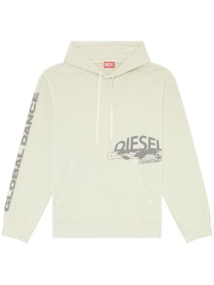 Diesel S-Macs-L1 cotton hoodie - Neutrals