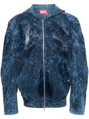 Diesel S-Mika-Zip zip-up hoodie - Blue