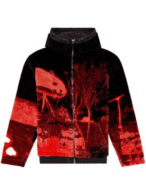 Diesel S-Monty zip-up hoodie - Red