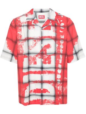 Diesel S-Nabil bowling shirt - Red
