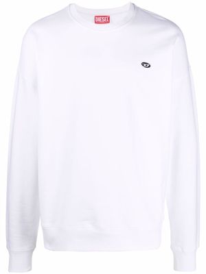 Diesel S-Rob-Doval-PJ cotton sweatshirt - White