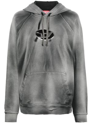 Diesel S-Roxt logo-appliqué hoodie - Grey