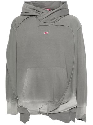 Diesel S-Strahoop-N1 distressed effect hoodie - Grey