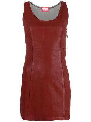 Diesel scoop-neck mini dress - Red