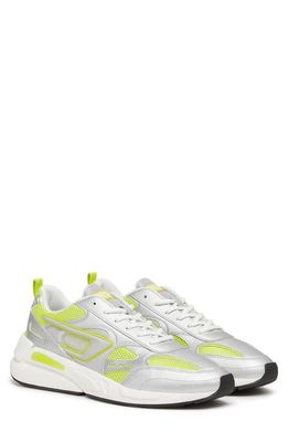DIESEL Serendipity Sport Sneaker in Silver/Lime