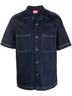 Diesel short-sleeve denim shirt - Blue