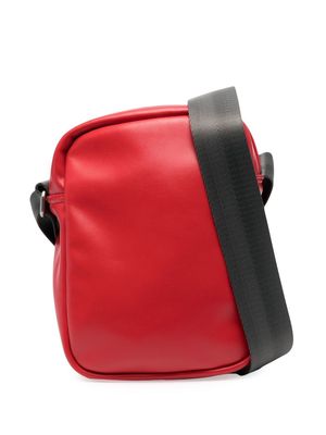 Diesel side logo-patch crossbody bag - Red