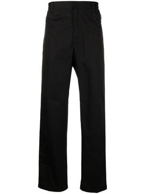 Diesel side-stripe straight trousers - Black
