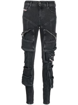 Diesel Slandy patch-pockets skinny jeans - Black
