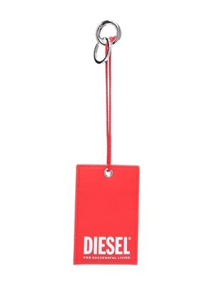 Diesel slogan-print cardholder - Red
