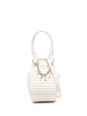Diesel slouchy leather tote bag - White