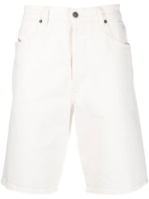 Diesel straight-leg denim shorts - White