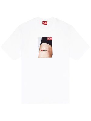 Diesel T-Adjust-K19 photograph-print T-shirt - White