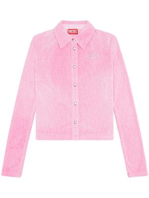 Diesel T-Amuse monogram chenille shirt - Pink